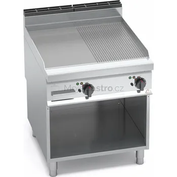 Domácí spotřebič Grilovací kombi plotna Bertos E9FM8M-2 (hladká/rýhovaná)