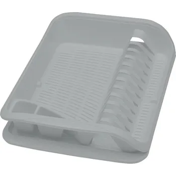 Odkapávač na nádobí Odkapávač na nádobí UH 39,5x29,5x8 cm severská šedá s podnosem KLC