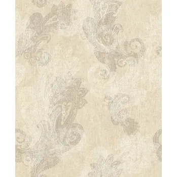 Tapeta Vliesová tapeta krémová - orientální, etno 746433 / Tapety na zeď Indian style (0,53 x 10,05 m) Rasch