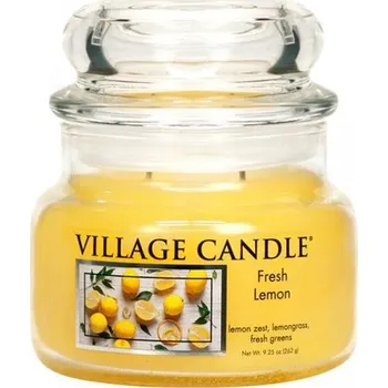 Svíčka Village Candle Village Candle Fresh Lemon 262g - malá vonná svíčka ve skle Fresh Lemon