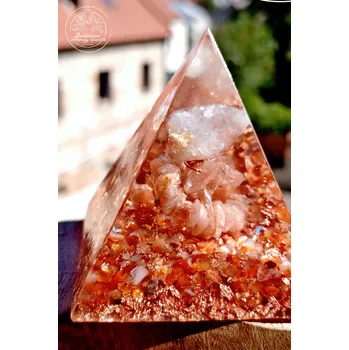 Orgonitová pyramida - Vitalita a nezdolná energie s Karneolem KřídlAndělů