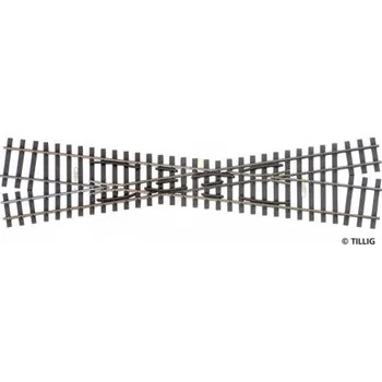 Modelová železnice H0e - křižovatka přes H0 do leva