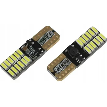 Autožárovka Rabel LED autožárovka T10 W5W Canbus 24 smd 3014 bílá, boční + stabilizátor