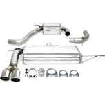 TA Technix sportovní nerezový catback výfuk Audi A3 Sportback (8P, 04-13) kromě Quattro, 2x 80 mm rovná nerezová koncovka s pertlem