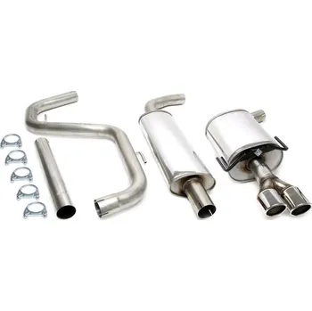 Autodíl TA Technix sportovní nerezový catback výfuk Saab 9-3 (od 03) včetně Aero (03-05) typ YS3F, kromě 4x4, nádrž 61L, 2x 80 mm rovná nerezová koncovka s pertlem