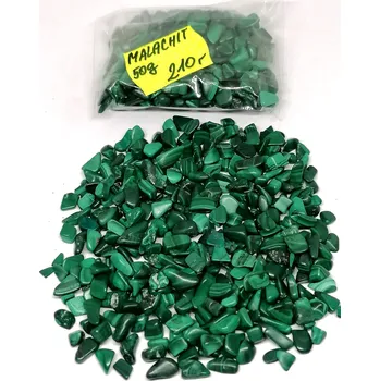 Malachit chips 50 g sáček