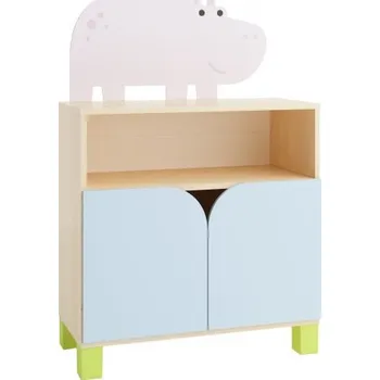 Dětská skříň Skříň policová (hroch, SAFARI) nožičky