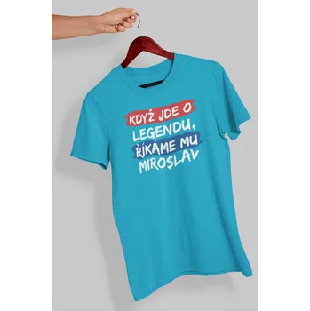 Pánské tričko Pánské tričko Miroslav Barva: Tyrkysová, Velikost: L