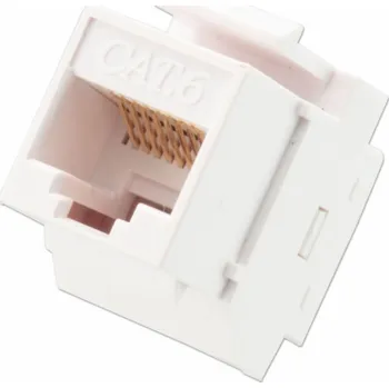 Síťový konektor Lindy Lindy 60743 Keystone Jack (modulární konektor) CAT6 RJ45, bílý