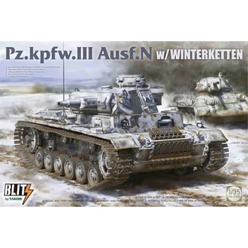 Plastikový model Takom 1/35 Pz.Kpfw. III Ausf. N with Winterketten