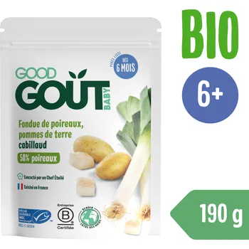 Good Gout BIO Pórek s brambůrkem a treskou 190 g