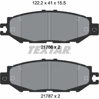 Brzdová destička Sada brzdových destiček, kotoučová brzda TEXTAR 2178601