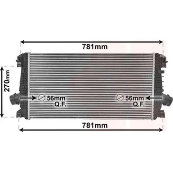Chladič motoru Chladič turba VAN WEZEL 37004550