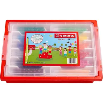 Vláknový fix - STABILO Trio A-Z - 144 ks box - 12 různých barev