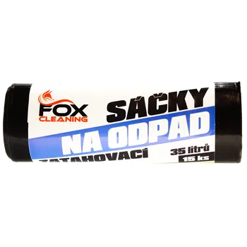 Pytle na odpadky Fox cleaning sáčky do koše 35 L15 ks zatahovací LDPE silné