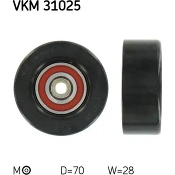 Napínák, žebrovaný klínový řemen SKF VKM 31025