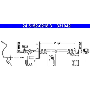 Brzdová hadice Brzdová hadice ATE 24.5152-0218.3