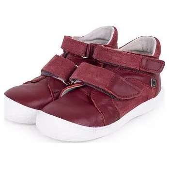 Dívčí tenisky Vlnka Dětské kožené tenisky na suchý zip Kiki červená velikost obuv dětské 19