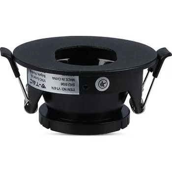 Žárovka Rámeček na bodovou žárovku GU10/GU5.3, kruhový, černý