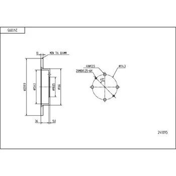 Brzdový kotouč Brzdový kotouč HART 241 095