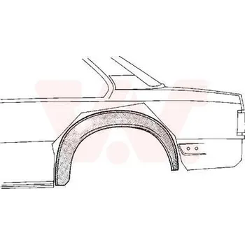 Příslušenství karosérie Podběh kola VAN WEZEL 3766345