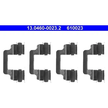 Přislušenství brzdového systému Sada příslušenství, obložení kotoučové brzdy ATE 13.0460-0023.2