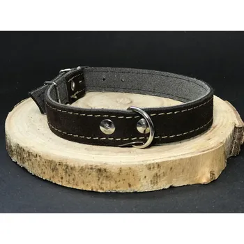 Obojek pro psa Palkar obojek z velurové kůže pro psy 45 cm x 20 mm hnědá (Palkar obojek z velurové kůže pro psy 45 cm x 20 mm hnědá)