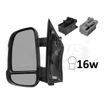 Auto zrcátko Vnější zpětné zrcátko VAN WEZEL 0983805