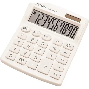 Kalkulačka Citizen kalkulačka SDC810NRWHE, bílá, stolní, desetimístná, duální napájení