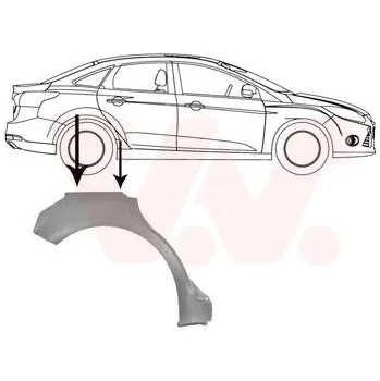 Příslušenství karosérie Boční stěna VAN WEZEL 1863148