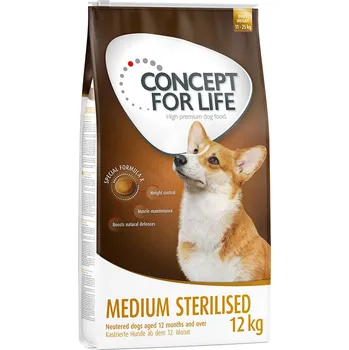 Krmivo pro psa 2x12kg Concept for Life Medium Sterilised