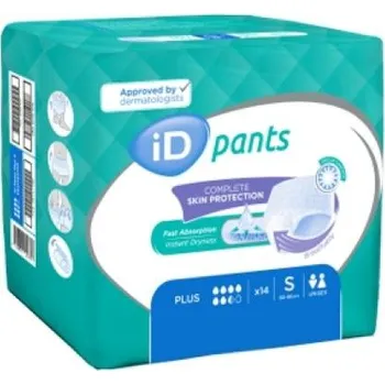 Inkontinenční kalhotky iD Pants Small Plus inkontinenční navlékací kalhotky 14 ks