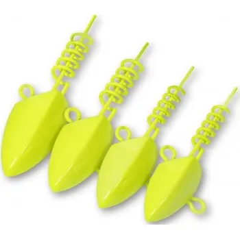 Umělá nástraha 2ks - Jigová Hlavička Black Cat Fluo Žlutá 36gr