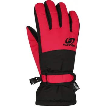 Dětské zimní rukavice Hannah MOJO Jr, lávová/černá Velikost: 11-12Y