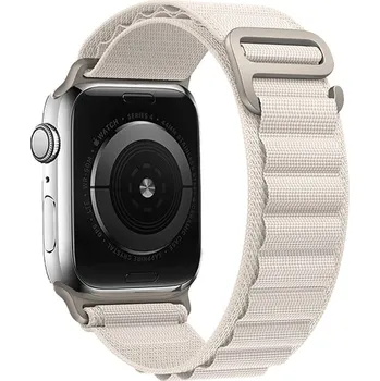 Příslušenství k chytrým hodinkám eses Alpský tah pro Apple Watch - Béžový 42mm, 44mm, 45mm, 49mm