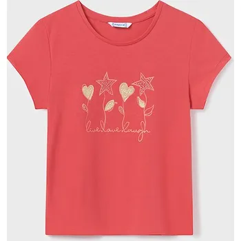 Dívčí tričko Mayoral Dívčí triko mayora 854 - 12 červené Rozměr: 157 (14 let)