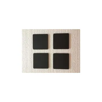 Kovové podložky pod krbová kamna (sada 4 ks), 80x80x2mm