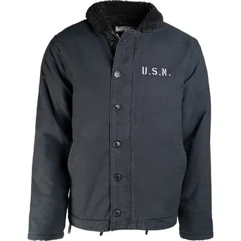 Pánská casual bunda Bunda zimní s kožíškem USN N-1 - navy, 46