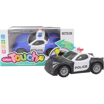 autodráha Auto policie plastové jezdí na baterie Zvuk 2 barvy v krabici
