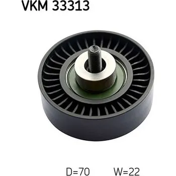 Vratná/vodicí kladka, klínový žebrový řemen SKF VKM 33313