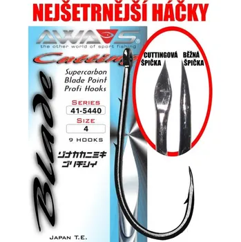 AWA-SHIMA Háčky Cutting Blade 5440 Black Nickel Velikost háčků: 4