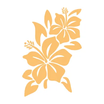 Samolepící dekorace SAMOLEPKA Květina dekor 033 levá ibišek (08 - béžová) NA AUTO, NÁLEPKA, FÓLIE, POLEP, TUNING, VLASTNÍ TEXT, TISK, AUTOSAMOLEPKY.cz, POLEPY, OBRÁZEK, LOGO, SAMOLEPKY