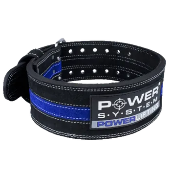 Opasek na cvičení Power System Opasek Powerlifting PS-3800 modrý - XXL