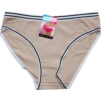 Dámské kalhoty Dámské kalhotky do boků, jednobarevné 25635 krémové