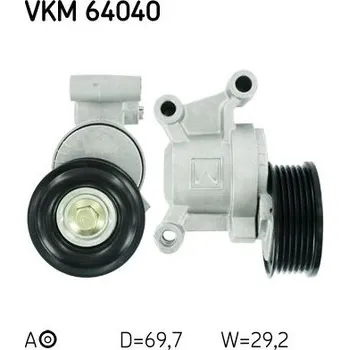 Napínák, žebrovaný klínový řemen SKF VKM 64040