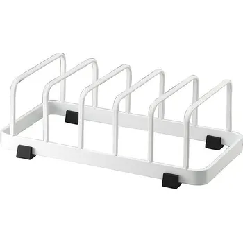 Talíř Yamazaki Stojan na talíře Tower 7137 kov š.22 cm bílý