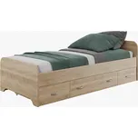 Postel TEREZA dub sonoma, 90x200 cm nadčasový