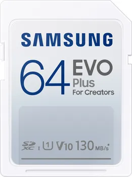 paměťová karta Samsung EVO Plus SDXC 64 GB UHS-I U3 (MB-SC64K/EU)