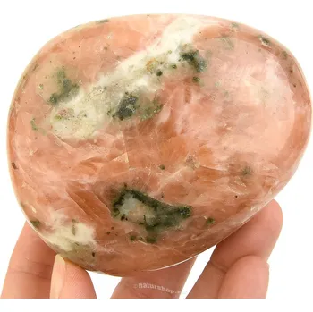 Přírodní kámen Oranžový kalcit hladký (Madagaskar) 488g