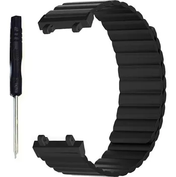 Magnetický Silikonový Pásek Pro Amazfit T-Rex 2 Barva: Černá